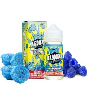 Blue Raspberry By Bazooka Sour Straws Tropical Thunder 100ml