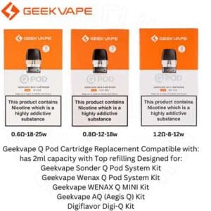 Wenax Q Pod Replacement in UAE